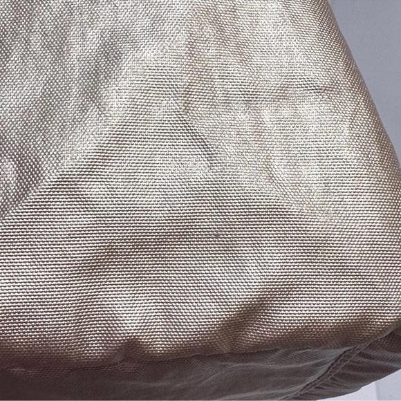 Kipling Defea Metallic Cyrene Pink Shoulder Bag Purse Nylon Monkey Key Charm - Picture 12 of 16